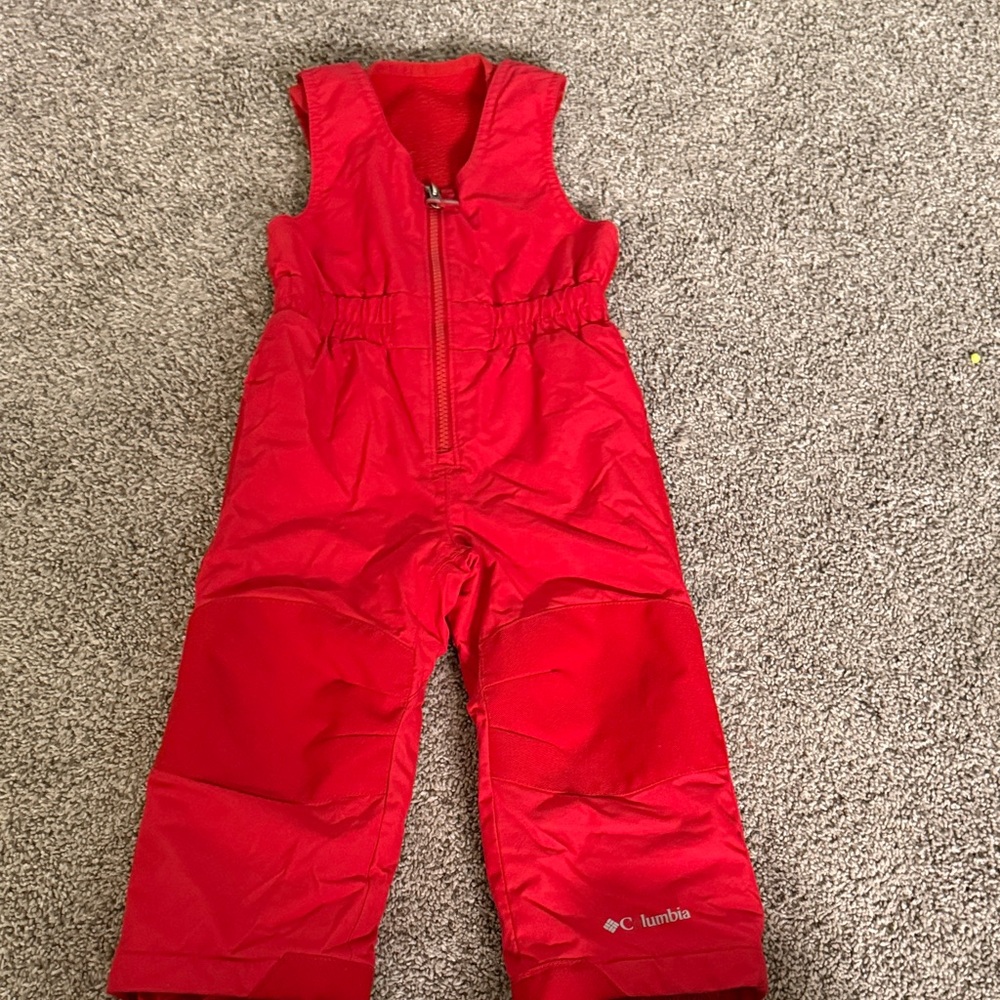 Columbia Kids Bright Red Snow Pants